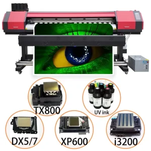 1.6M 1.8M 3.2M 5Ft 6Ft Roll to Roll PP PVC Transparent PET Film Digital Inkjet Eco Solvent Printer Machine I3200 Head
