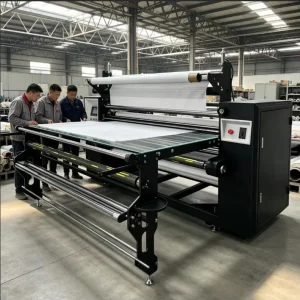 1.7m Roller Calandra Machine Textil Heat Transfer Printing Machine for Bed Sheets