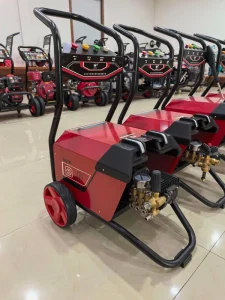 1.8KW High-Pressure Washer with Brass Pump and 4 Nozzles