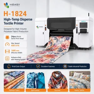 1.8m Digital Belt-Type Disperse-Ink Roll-to-Roll Direct-to-Fabric Textile Printer for Polyester Flags
