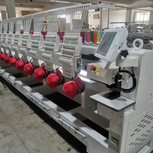 1000 RPM 1212 12 Needles 12 Head Automatic Industrial Hat and T-Shirt Embroidery Machine Computerized