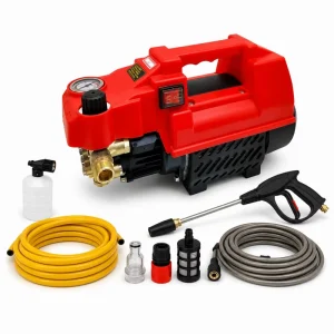 1000W 80 Bar Portable Electric Pressure Washer 220V 7L/min Compact Lightweight Car and Home Cleaning Equipment