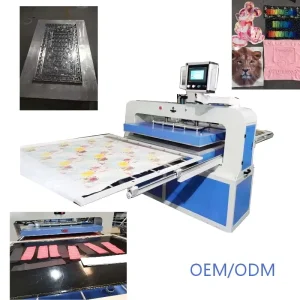 100×120cm Automatic Dual-Station Hydraulic Heat Press Machine for Flags, Towels, Socks, Gloves, Scarves, Skirts, and Pants