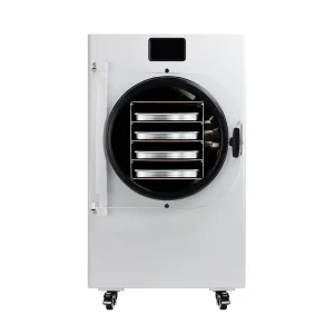 110V Small 4-Tray Stainless Steel Digital-Control Vacuum Dryer, 4kg/h, for Meat, Fruit and Vegetables