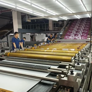 12-Color Automatic Rotary Printing Machine for Synthetic Blanket Fabric