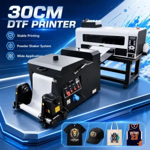 12 Inch A3 30cm Dual Head XP600 DTF Printer for T-Shirt Textile Garment Printing with Shaker