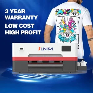 12 Inch White Pigment Ink Full-Automatic 33cm DTF Printing Machine Dual F1080 Printheads