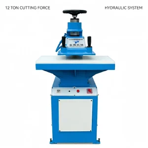 12-Ton Hydraulic Pump Swing Arm Clicker Press Machine for Shoe Leather Upper Die Cutting