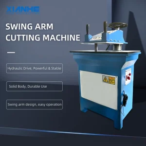 12T Hydraulic Swing Arm Die Cutting Press Machine for Hats, Leather, and Shoes