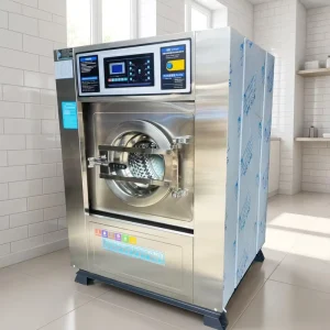 15 kg Automatic Stainless Steel Industrial Washer Extractor Electric Hotel Laundry Machine
