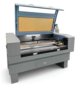 150W CO2 Laser Cutting Machine with CNC 2-Axis Control and Fully Enclosed Water Cooling for Leather and Plastic