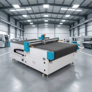 1526 CNC Oscillating Knife Cutting Machine 1500x2600mm for Fabric Leather and Foam 1050KG