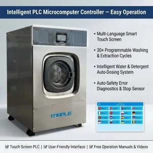 15kg Compact Commercial Laundry Washer Extractor