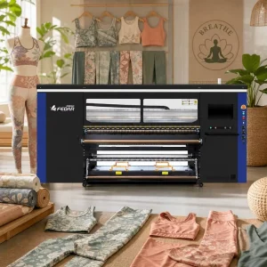 16-Head I3200 A1 Sublimation Textile Digital Printing Machine, 1900mm Roll-to-Roll, for Yoga and Athleisure