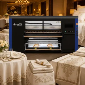 16-Head I3200 Sublimation Textile Printing Machine for Tablecloths and Hospitality, 1900mm Roll-to-Roll