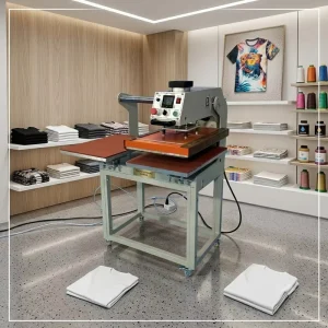 16×24 Inch Pneumatic Heat Press Machine Double-Station Automatic Sublimation Transfer Printer for Fabric