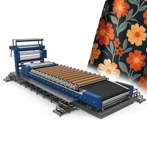 200CM 4-Color Nonstop Clothing Fabric Rotary Printing Machine