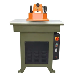 20T Semi-Automatic Green Leather Die Cutting Machine Motor Hydraulic Swing Arm Clicker Press
