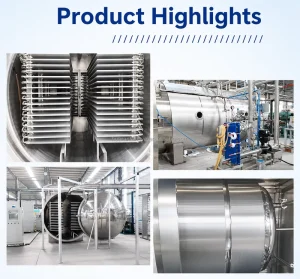 20m² Energy-Saving Vacuum Freeze Dryer with PLC Radiant Heating Lyophilizer for Commercial Food Production