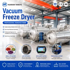 20m² Industrial Freeze Dryer Vacuum Lyophilizer Machine for Fruits Vegetables Seafood Large-Scale Food Drying Plant