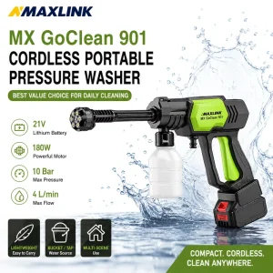21V Battery-Powered Portable Car Washer Gun for Daily Car Washing and Home Use