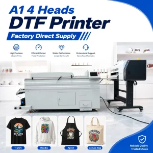 24 Inch 4-Head DTF Printer for Custom T-Shirt and PET Film Heat Transfer Printing