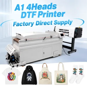 24 Inch Roll-to-Roll DTF Printer with PET Film and White Ink Circulation System for Garment Printing