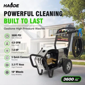 250Bar 5.5KW Three-Phase Electric High Pressure Washer 3.4GPM for Factory Workshop Cleaning