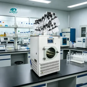 25TK Automatic Commercial Home Laboratory Bell Jar Freeze Dryer for Fruit, Food, Meat and Vegetables