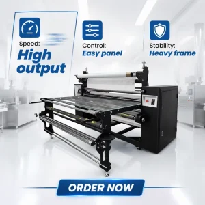 2M Heat Press Sublimation Roller Transfer Calendar Machine for Textile Fabric Garment Printing