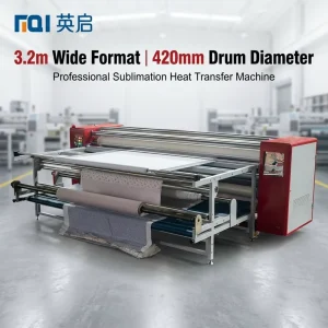 3.2m Roll-to-Roll Sublimation Heat Transfer Calender with 420mm Drum for Textile Fabric