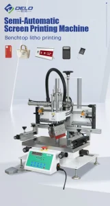 3050 Semi-Auto Flat Screen Printer 250*350mm High-Speed Vacuum Desktop Silk Printing Machine for Plastic and Metal Packaging