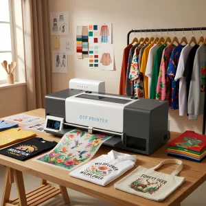 33cm A3+ XP600 Single-Head DTF Printer with White Ink Circulation for Cotton, Denim, Nylon and Textile Fabrics