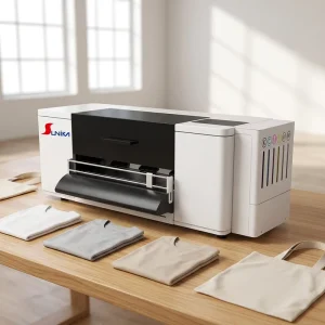 33cm DTF Printer, F1080, Smartphone Control, White Ink Circulation, PET Film, CMYKW Fabric Printing