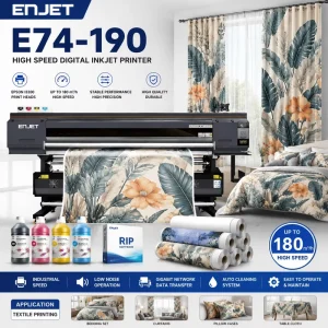 4-Head Jersey Sublimation Printer for Roll-to-Roll Polyester Fabric, 1.8m