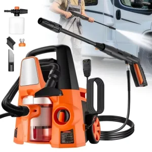 4-in-1 Electric Cleaning System 2800 PSI Washer Blower and Vacuum 1400W