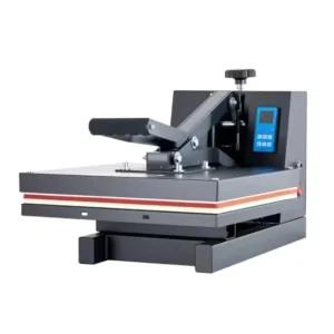40 x 60 / 38 x 38 cm Semi-Automatic Swing-Away Red Heat Press Machine for Leather Heat Transfer