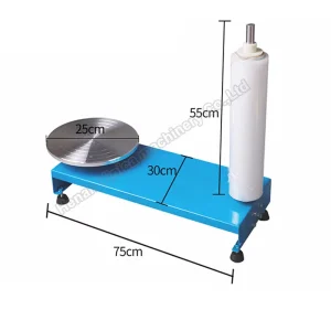 40cm Metal Manual Pallet Stretch Film Wrapping Machine