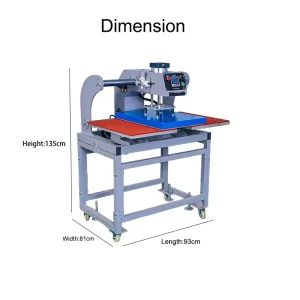 40x60cm Dual Platen Pneumatic Sublimation Heat Press Machine for T-Shirt Printing, Heat Transfer, and Vinyl with Laser Locator