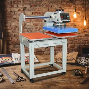 40x60cm Pneumatic Heat Press Machine Double Station for T-Shirt Production