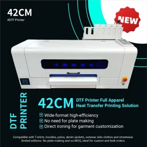 42cm DTF Printer Dual I1600 Heads 17-Inch Digital Textile Printer for T-Shirt Printing