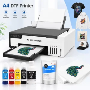 5 Colors A4 L8058 Desktop DTF Heat Transfer Printing Machine Inkjet Printer for DIY T-shirt Printing