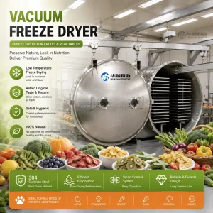 50m² Vacuum Freeze Dryer Lyophilizer Manufacturer Custom Industrial Lab Household Freeze-Drying Equipment for Food Herbs and Pet Food