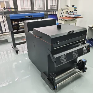 60 cm DTF Textile Printer with 2 I3200 Printheads and XP600 Printhead, Direct-to-Garment Fabric Film Printer