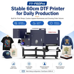 60 cm Industrial DTF Printer Epson I3200 Direct-to-Film Machine for Garment Business and Print Shop Production