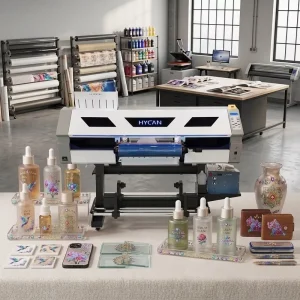 60 cm UV DTF Printer for AB Film Transfer on Glass, Metal, and Plastic, A1 Sticker Printer