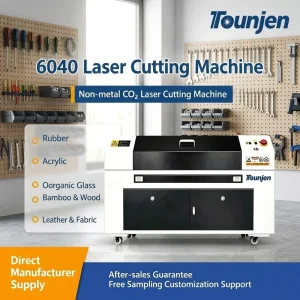 6040 CO2 Engraving Cutting Machine High Accuracy Water Cooling CNC USB Wi-Fi Automatic DXF for Leather Acrylic Wood