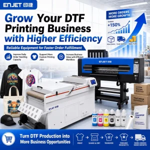 60cm 2 Head I3200 DTF Printer T-shirt Printing Machine Automatic Enjet Transfer Printer