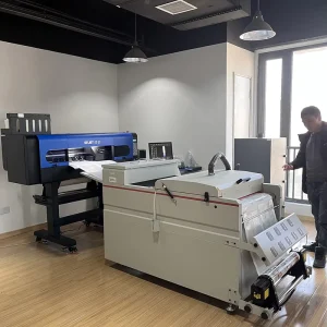 60cm 2-Head I3200 DTF Printer with Powder Shaker for Fabric Printing