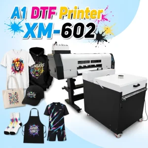 60cm 24-Inch Industrial A1 DTF Printer with Powder Shaker for T-Shirt Printing Factory Supply I3200/XP600